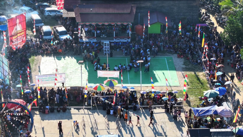 Bupati Heriyus Hadiri Pertandingan Final Bola Voli Muara Tuhup CUP-02