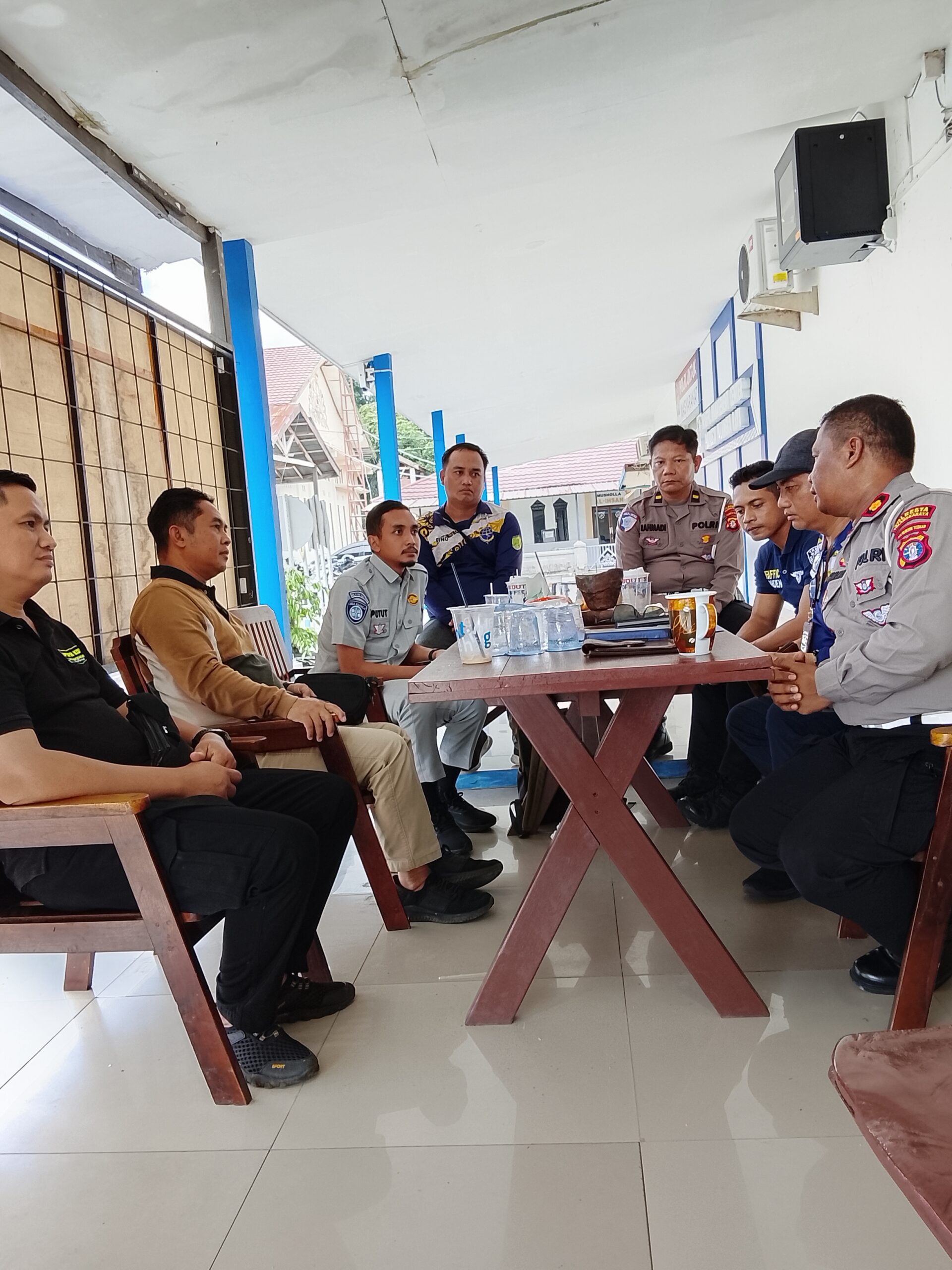 CEGAH LAKA DAN TERTlIBKAN BALI SATLANTAS POLRESTA PALANGKA RAYA LAKUKAN KORDINASI  3 INSTANSI